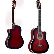 Midex MGX-100RD-BAG Üst Seviye Klasik Gitar 4/4 Sap Ayarlı