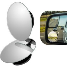 2 Adet Kör Nokta Aynası 360 Derece Ayarlanabilir Çerçevesiz Cam Ultra Ince Oto Ayna