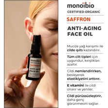 Monoibio Saffron Anti-Aging Yüz Bakım Yağı - Kolajen Yapısı Güçlendirici Organik Sertifikalı Serum 30 ml