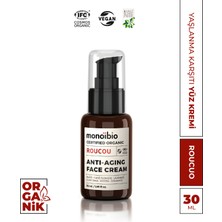 Monoibio Roucou Anti Aging Organik Sertifikalı Yüz Bakım Kremi - Nemlendirici Vegan Yüz Kremi 50 ml