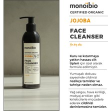 Monoibio Jojoba Kuru Hassas Ciltler için Organik Yüz Temizleme Jeli - Nemlendirici Yüz Temizleme Jeli 250 ml