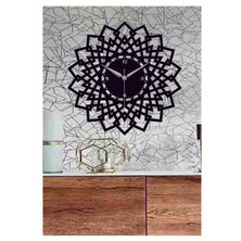 Hediyelikevi Motif Temalı Ahşap Duvar Saati