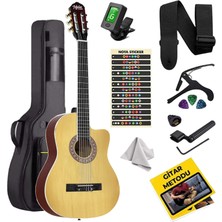 Midex MGX-100NT-BAG Üst Seviye Klasik Gitar 4/4 Sap Ayarlı