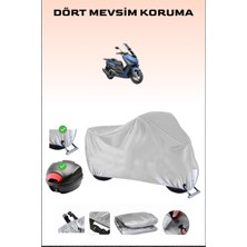 Arora Max-T Için Arka Çanta Ve Kilit Uyumlu Gri Motosiklet Branda, Güvenli