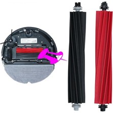 RotRever Roborock S8, S8 Plus, S8 Pro Ultra Uyumlu Fırça Hepa Filtre Mop Paspas Yedek Parça Seti-Siyah 6 Parça