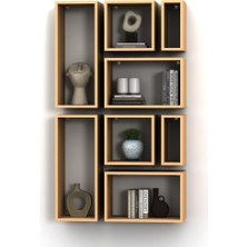 Kutu Raf - Model 10 ( Derinlik 30 cm ) Akçaağaç ( Mat )