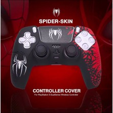 CRK Tech Ps5 Dualsense Spiderman Desenli Gamepad Uyumlu Slikon Kılıf Case