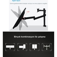 World Of The World Hareketli Çelik Monitör Tutucu 2'li