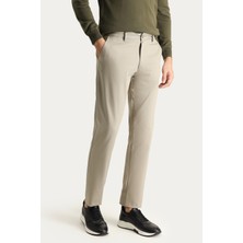 Regular Fit Likralı Kanvas / Chino Pantolon