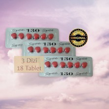 Orjinal 130MG 6'lı x 3 Dizi Kobrâ Sîldenafîlla Tablet Destekleyici Performanss Takviye Tablet