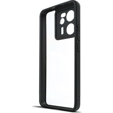 ZORE Xiaomi Mi 13T Pro Kılıf Kamera Korumalı Şeffaf Arka Yüzey Zore New Roll Kapak-Siyah