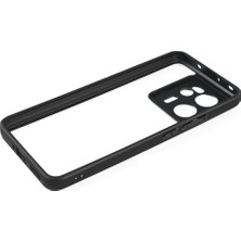ZORE Xiaomi Mi 13T Pro Kılıf Kamera Korumalı Şeffaf Arka Yüzey Zore New Roll Kapak-Siyah