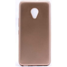 ZORE Meizu M5S Kılıf Zore Premier Silikon Kapak-Gold