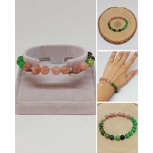 Yaşam Tohumu Doğal Taş Şans Bilekliği 8mm Unisex (55772)