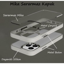 Iphone 16 Plus (2024) Mavi Titanyum Sararmaz Mika Kamera Çerçeveli Darbeye Dayanıklı Telefon Kılıfı