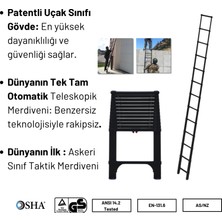 Telescopics 3.8m Taktik Amaçlı Tam Otomatik Teleskopik Merdiven - 1600ET