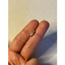 2D2B Nature Cerrahi Çelik Zirkon Taşlı Helix Halka Piercing