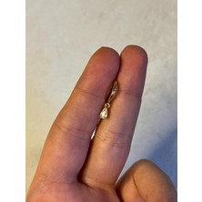 2D2B Nature Cerrahi Çelik Zirkon Taşlı Sallantılı Damla  Helix Halka Piercing