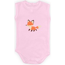 Mnk Baby & Kids Tilki Baskılı Bebek Body Zıbın Çıtçıtlı Badi