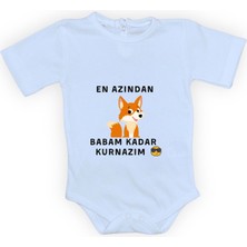 Mnk Baby & Kids En Azından Babam Kadar Kurnazım Bebek Çıtçıtlı Body MNK0628