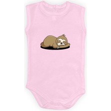 Mnk Baby & Kids Tembel Baskılı Bebek Body Zıbın Çıtçıtlı Badi