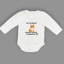 Mnk Baby & Kids En Azından Babam Kadar Kurnazım Bebek Çıtçıtlı Body MNK0628