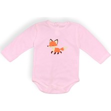 Mnk Baby & Kids Tilki Baskılı Bebek Body Zıbın Çıtçıtlı Badi