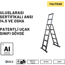 Telescopics 2.1m Kevlar Yalıtkan/Yüksek Gerilime Dayanıklı Çok Fonksiyonlu Merdiven 20ACKV - 105EKS