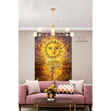 Vendini The Sun, Tarot Kartı Duvar Örtüsü Duvar Halısı Wall Tapestry