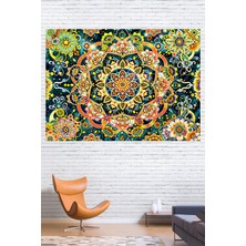 Vendini Mistik Mandala Duvar Örtüsü Duvar Halısı Wall Tapestry