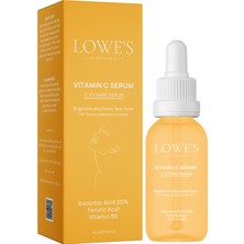 Lowe's Cilt Lekelerine Karşı Etkili Parlatıcı Vitamin C Serum, Glutatyon, Ferulik Asit ve %20 Askorbik Asit