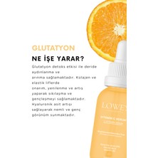 Lowe's Cilt Lekelerine Karşı Etkili Parlatıcı Vitamin C Serum, Glutatyon, Ferulik Asit ve %20 Askorbik Asit