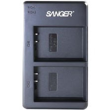 Sanger LP-E10 Canon Fotoğraf Makinesi Ikili USB Batarya Şarj Aleti