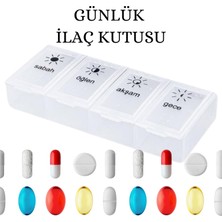 Hasby 4 Adet Günlük Ilaç Kutusu Ilaç Kutusu Düzenleyici Günlük Ilaç Saklama Kutusu