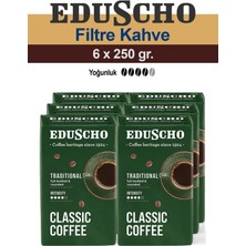 Eduscho Classic Coffee Traditional 6x 250 gr Öğütülmüş Filtre Kahve