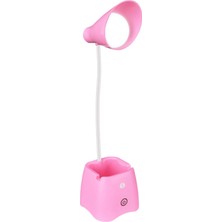 BUZYSL-M9052 Pembe 14 Ledli 3V 500MAH Kalemlikli Masa Lambası