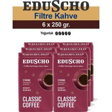 Eduscho Classic Coffee Strong 6x 250 gr Öğütülmüş Filtre Kahve