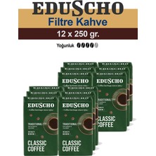 Eduscho Classic Coffee Traditional 12 x 250 gr Öğütülmüş Filtre Kahve