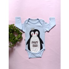 Minilka Bebe Minilkabebe Penguen Desen 3 Lü Bebek Zıbın Takım Mavi