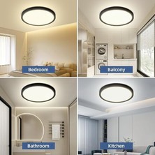 Maxled Yüksek Verimli 12W Sıva Üstü Yuvarlak LED Panel Armatür - Siyah Kasa- Yuvarlak Kasa | Enerji Tasarruflu, Uzun Ömürlü