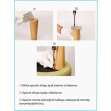 Turan Ahşap Masa Ayağı - Mutfak - Çalışma Masası Ayağı - Uzunluk : 75 cm