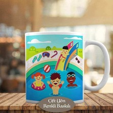 Asilmeydan Havuzda Eğlenen Çocuklar Kupa Bardak Hediyelik-3446-236