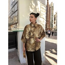 Unisex Özel Tasarım Saten Gömlek
