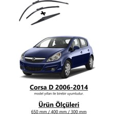 RBW Corsa D 2006-2014 Ön ve Arka Silecek Takımı