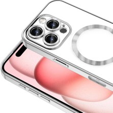 Ekılıf Apple iPhone 16 Pro - Kılıf Kamera Korumalı Magsafe Wireless Şarj Özellikli Demre Kapak - Rose Gold