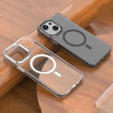 Noktaks iPhone 15 Plus - Kılıf Wireless Şarj Özellikli Şeffaf Efsane Kapak - Şeffaf