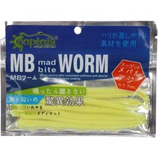 Captain MB Aromalı Worm 10 cm 1,3 gr 10LU Pkt Sarı