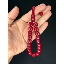 Anemore Collection Efe Boy Maskot Şak Şak Tesbih Akrilik Bordo Büyük Boy T-741