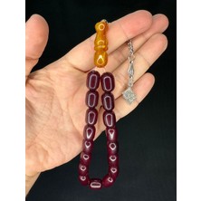 Anemore Collection Efe Boy Maskot Şak Şak Tesbih Çubuk Kehribar Büyük Boy T-728