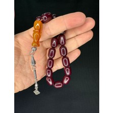 Anemore Collection Efe Boy Maskot Şak Şak Tesbih Çubuk Kehribar Büyük Boy T-728